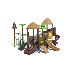 Équipement de jeu sur le thème de la <span class=keywords><strong>cabane</strong></span> en paille pour les communautés résidentielles |   Aire de jeux modulaire pour enfants en plein air, support OEM ODM - Product Image 2