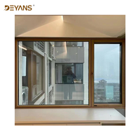 Livraison rapide Fenêtre en bois recouvert d'aluminium Design spécial Forme personnalisée Fenêtres en bois massif Écran magnétique fixe Salle de bain Insonorisée