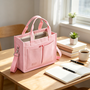 <strong>Canvas</strong> Tote Bag for Women Work Laptop Party Travel Large Capacity Purse Custom logo Wholesale OEM ODM MOQ300 BSCI ISO for USA <strong>UK</strong> - Product Image 4