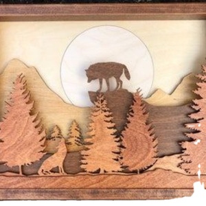 بحري ليزر جديد متعدد الطبقات النقش الخشب الفن الصديقةالإبداعية جدار الديكور الحرف الخشبية قلادة للمنزل الديكور - Product Image 2