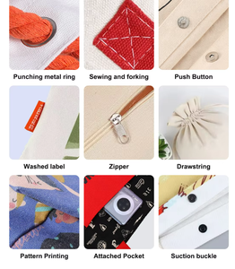 Bolso de mano Kanvas Premium Trendy Bolsos de lona Color amarillo lavado a la piedra Borgoña Butter Totte Bolsos De Mujer Naranja personalizable - Product Image 4