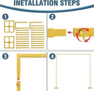 Party Decoration, Backdrop <b>Stand</b> Kit,Adjustable Heavy Duty Backdrop <b>Stand</b>, Photobooth <b>Stand</b> with Weighted Steel Base, - Product Image 3