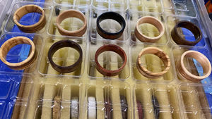 Directo de fábrica Nuevo diseño ntag 424 Dna Tag Tamper Ring Bamboo Wood ntag 424 Dna Tt NFC Ring - Product Image 6