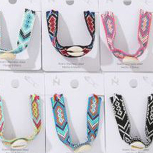 Handmade Craftsmanship Braided <b>Shell</b> Beaded <b>Bracelet</b> PULSERA Fashion Accessory - Product Image 2