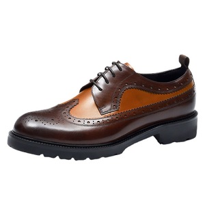 S0067Y Zapatos de hombre transfronterizos Cuero Brock tallado británico Formato de negocios al por mayor Cuero de vaca real Casual - Product Image 6