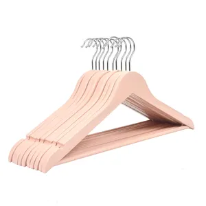 Wood Hanger Free Sample China Manufacture Wooden Hangers Clothes Coat Hanger For Wholesale