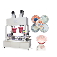 Nouvelle machine de tampographie semi-automatique 2 couleurs pour la vaisselle en céramique (bols, assiettes, cuillères) et l'impression sur tubes Haohe HH-202S-1 1