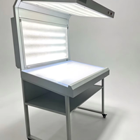 Table de visualisation verticale LED CC120-F, type sur pied, cabine de correspondance des couleurs pour l'industrie du papier, du plastique, de la peinture, les usines et les laboratoires