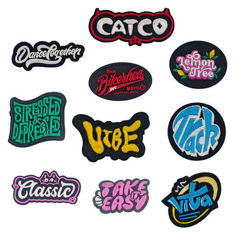 Cute Cartoon Embroidered Cloth Patch Iron-On PVC Bag Decoration Eco-Friendly Hot Melt Adhesive Sewing Canvas Material Garment