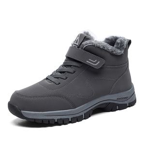 Chaussures <span class=keywords><strong>de</strong></span> neige chaudes et imperméables pour homme et <span class=keywords><strong>femme</strong></span>, en polaire épaisse, rembourrées en coton, avec doublure en fourrure, pour la <span class=keywords><strong>marche</strong></span>, la course sur sentier et la course à pied - Product Image 4