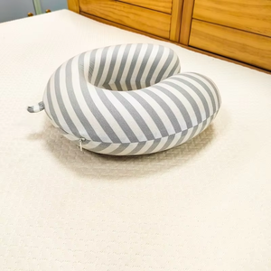 Hàn quốc-phong cách bông vải với nút cố định <span class=keywords><strong>U</strong></span> hình dạng bộ nhớ bọt cổ gối - Product Image 1