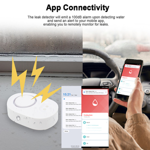 Nhà Thông minh phát hiện rò rỉ nước & Hệ thống báo động với Pin hoạt động thanh thiết kế tuya ứng dụng thông minh điều khiển cho an ninh nhà - Product Image 4