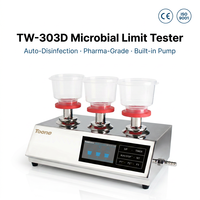 Système de filtration limite microbienne TOONE TW-303D en acier inoxydable 304, compatible avec plusieurs coupelles filtrantes, écran tactile, SIP, garantie 1 an