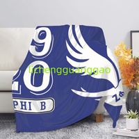 Gamma Phi Delta Sorority Flanelldecke, weiche, warme Decke, Flanelldecke für Sofa und Bett, Heimkomfortdecke