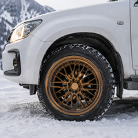 Jantes forgées tout-terrain en alliage CNC usiné 20 22 26 pouces 6x139.7 8x170 8x6.5 pour camion, lèvre anodisée, couleur personnalisée