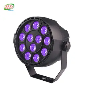 UV Mini Par Led aydınlatma mor renk 12 leds sahne ışığı 36W kulübü DJ