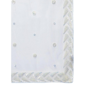 Exquisite <b>White</b> Sequins Net Sangeet Wear <b>Lehenga</b> Choli with Dupatta Elegant Indian Dresses - Product Image 1