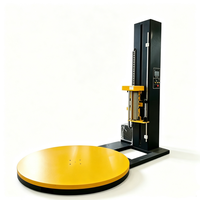 Machine d'emballage automatique de palettes avec film étirable / Machine d'emballage automatique de palettes avec plateau tournant pour film étirable