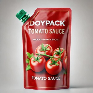 Bolsa con Boquilla Vertical Personalizada de la Marca ZHIHE, Modelo S-005, 400g, para Envasado e Impresión de Ketchup con Sabor a Frutas - Product Image 4