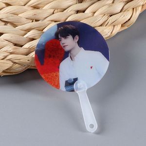 Ventilateur miniature transparent Kpop personnalisé en PVC écologique imprimé 5*5cm - Product Image 2
