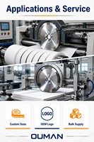 Lames industrielles en acier inoxydable, lame circulaire de 200 mm, couteau multi-usages pour la viande, le caoutchouc, le film, couteaux industriels OEM