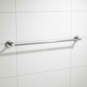 Portasciugamani Moderno da Parete per Hotel, Villa, Appartamento, in <span class=keywords><strong>Ottone</strong></span> con Finitura Cromata/Nero Opaco, Gancio Singolo per <span class=keywords><strong>Asciugamani</strong></span> - Product Image 2