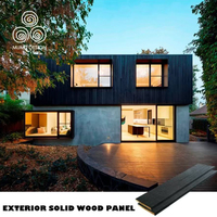 Revêtement mural extérieur en pin finlandais Shou Sugi Ban, bois brûlé, design MUMU, pour pergola de jardin