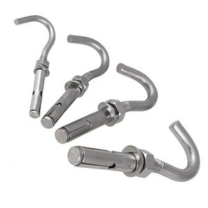 สลักยึดเหล็กกล้าคาร์บอนชุบสังกะสีแบบขยายตัว DIN Anchor Shield Anchor Bolt Fix Bolt - Product Image 2