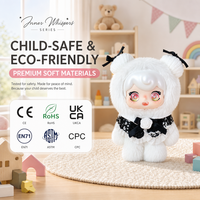 Figurine en peluche Miinoo Animal Trendy Monster, collectionnable, avec revêtement extérieur en fourrure douce, jouet de style urbain, design de baskets mignonnes pour chats