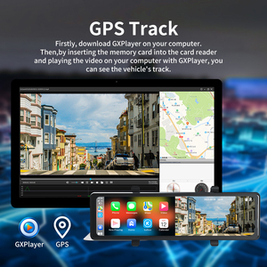 Ống kính kép 4k ADAS Carplay Dash Cam màn hình cảm ứng Android Auto gương chiếu hậu <span class=keywords><strong>video</strong></span> ghi âm Wifi App Car DVR máy ảnh IPS màn hình - Product Image 5