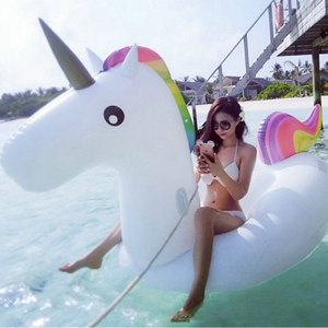 Flotador Inflable de Unicornio Gigante para Piscina, Juguetes Acuáticos para Fiestas en la Piscina - Product Image 2