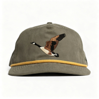 Casquettes Snapback Rétro en Corde, Casquettes de Baseball en Nylon Brodé Personnalisé Mallard, Casquettes de Pêche d'Extérieur Non Structurées, Casquettes Trucker Ajustables