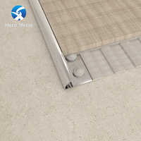 Fournisseur d'usine, bande de bordure de carrelage en acier inoxydable incurvée, moderne, imperméable, à coins arrondis, colorée, pour dosseret