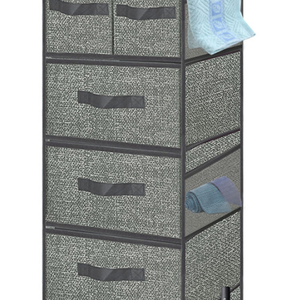 Hot Selling Home Storage Durable Strong Hanging Organizer Storage Closet With Drawers Customized Layers Hooks for Living Room - Product Image 1