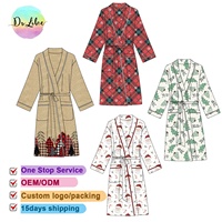 Logo personnalisé Robe pour femmes Peignoir en bambou Robe de style kimono pour la maison Salon Spa Hôtel Utilisation Vente en gros