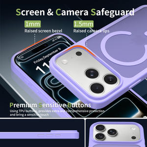 Новый чехол <span class=keywords><strong>2026</strong></span> года с эффектом матовой кожи и функцией магнитной беспроводной зарядки для iPhone 17 16 15 Pro Max - Product Image 4