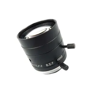 HQ 1/1.8 "2/3" 8mm C montaj Lens makine görüş kamera için düşük bozulma Lens