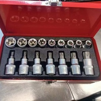 Lot de douilles Torx en forme d'étoile à tête large de type E, embouts Torx, outils de réparation automobile en acier au chrome-molybdène