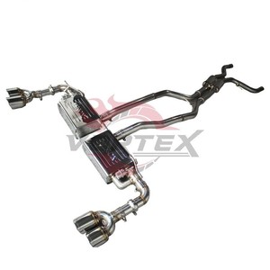 Vortex Raw Titanium Valved Catback <b>Exhaust</b> For Porsche Cayenne 9Y0 4.0T V8 2019-2025 SUV Carbon Fiber Tip Muffler - Product Image 3