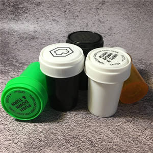 工場13DRカスタムカラーシリンダー医療グレードプラスチック製バイアルリバーシブルキャップ付きプッシュダウン & ターンピル包装用 - Product Image 3