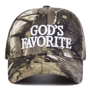 Gods Favorite <b>Camo</b> Baseball <b>Cap</b> Embroidered Adjustable Unisex Outdoor Hat Four Seasons Casual 6 Panel Design - Product Image 5