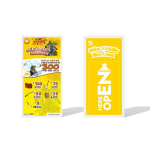 Billets à gratter - Service d'impression de logo personnalisé - Cartes de jeu de bingo et de loterie - Billets à ouvrir - Vente en gros directe usine - Product Image 5