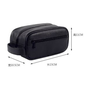 Personalized PU Leather Travel Toiletry Bag Waterproof Large Travel Makeup Bag with Logo - Product Image 4