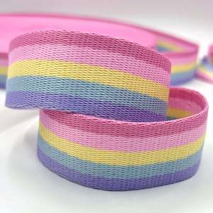 Grossistes de sangles de 38 mm à transfert thermique, motif d'impression dégradé, sangle pour bagages, sac à dos - Product Image 1