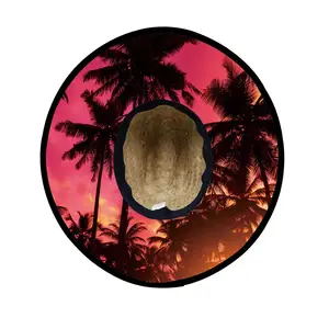 Mens Straw Hats Seaside Sunscreen Sun Hat Real Straw Wide Brim UV Protection Sunset Beach Straw Hat Custom