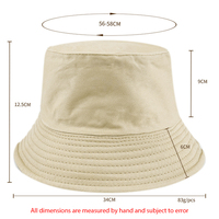 Chapeau de pêcheur réversible en peluche quatre saisons, en toile, unisexe, noir beige, protection solaire pour les voyages