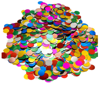 Confettis de mariage modernes et colorés en papier de soie et papier métallisé, écologiques, jetables, fabriqués à la machine, électriques, 10g, 1,5cm