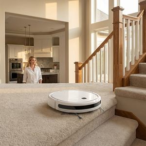 Aspirateur robot intelligent avec fonctionnalité humide et sèche, idéal pour la maison et l'hôtellerie, écologique, balayage et lavage en un seul geste - Product Image 1