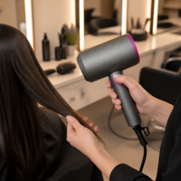 Sèche-cheveux professionnel mini pour salon, séchage rapide, air chaud, vent puissant, ionique négatif, sèche-cheveux à main pour cheveux