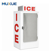 Congélateur vertical Muxue 915 mm pour sacs de glace, 650 L grande capacité, bac de stockage de glace R290, congélateur à refroidissement par air